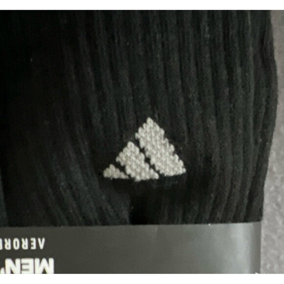 adidas crew socks 6 pairs men's cushioned extended sz 12-15 aeroready - Picture 3 of 5